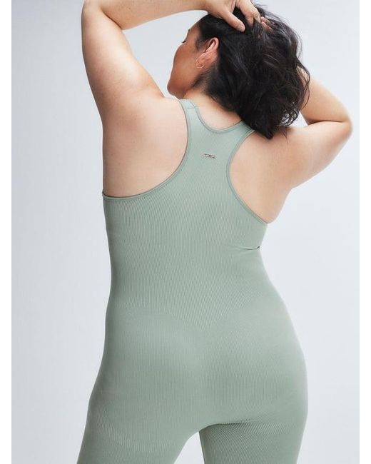 Savage X Green Seamless Rib Sport Jumpsuit