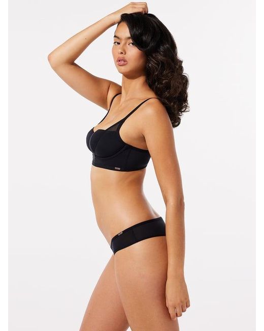 Savage X Black See Thru U Unlined Balconette Bra