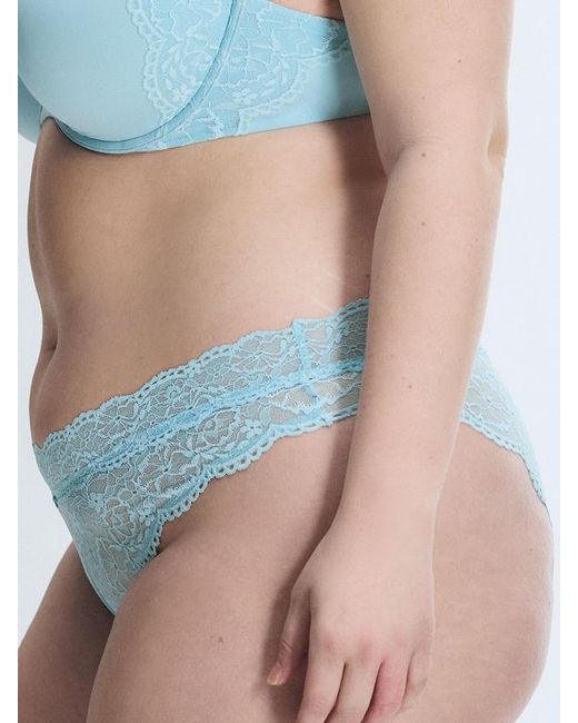 Savage X Blue Soft N' Savage Lace Cheeky Knickers