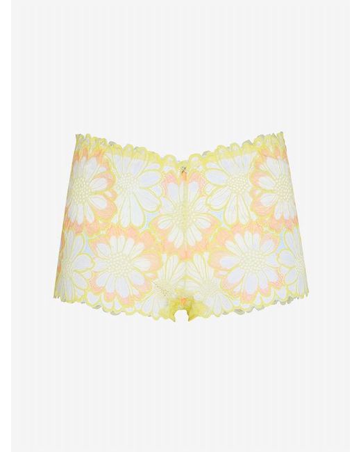 Savage X Natural Daisy Riot Lace Boy Short Panty