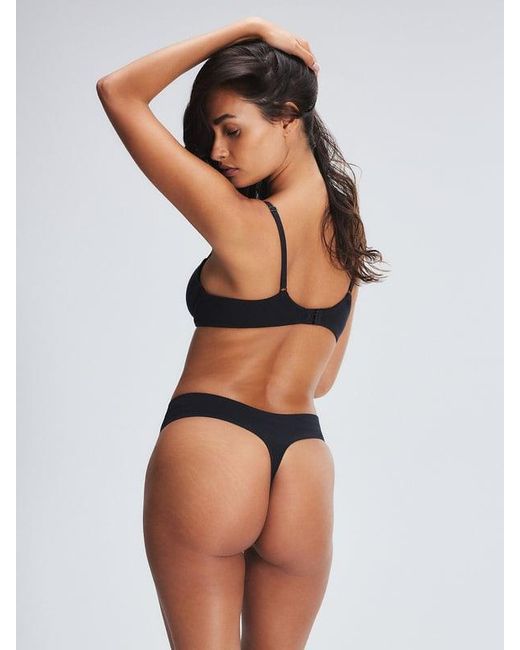 Savage X Black Cotton Essentials Classic Thong