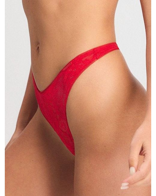 Savage X Pink Luxe Lace Thong Panty