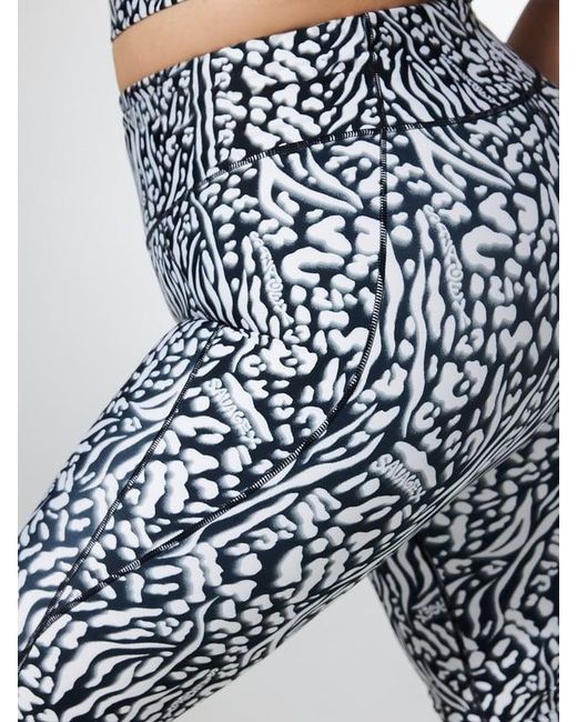 Savage X Blue Sky-hi Logo Patch Super High-waist Pocket Leggings