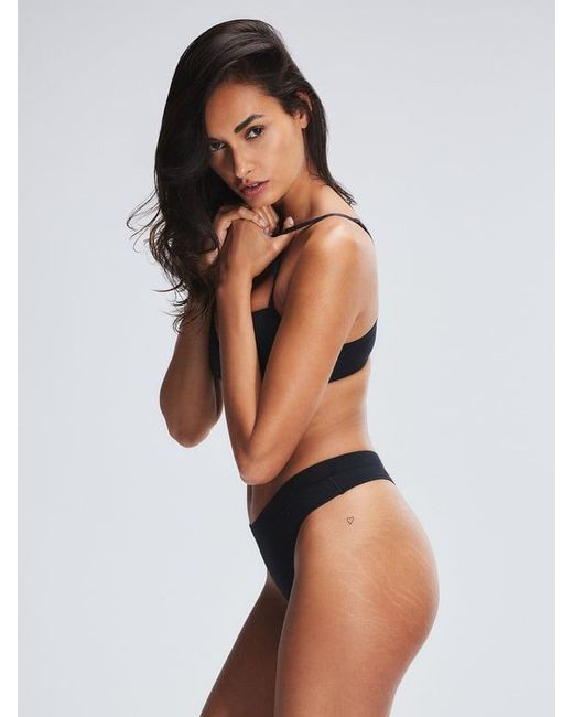 Savage X Black Cotton Essentials Classic Thong