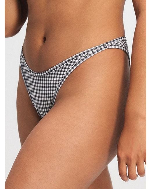 Savage X Blue Cotton Essentials High-leg Extra Cheeky Panty