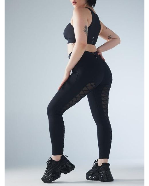 Savage X Blue Lace Up High-waist Leggings