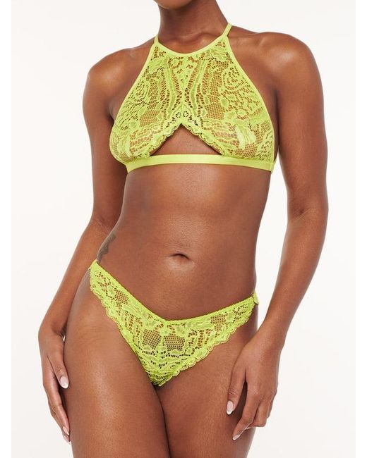 Savage X Green Alien Animal Lace Brazilian