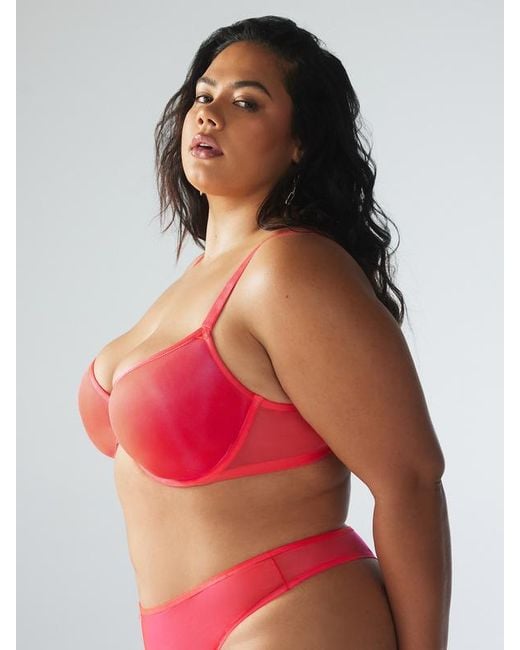 Savage X Red Sheer X Demi Spacer Bra