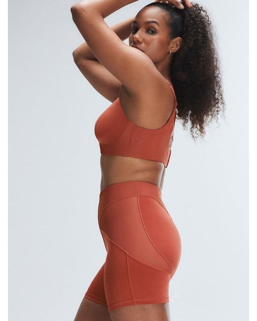 Savage X Red Curve Alert High-waist Rib Short