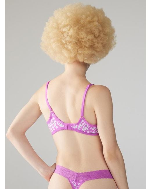 Savage X Purple Cotton Essentials Unlined Bra