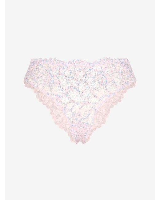 Savage X Brown Savage Not Sorry Printed Lace Cheeky Panty