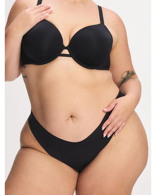 Savage X Black No-show Thong Panty