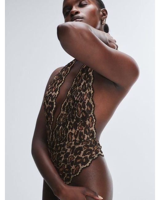 Savage X Brown On The Prowl Lace Teddy