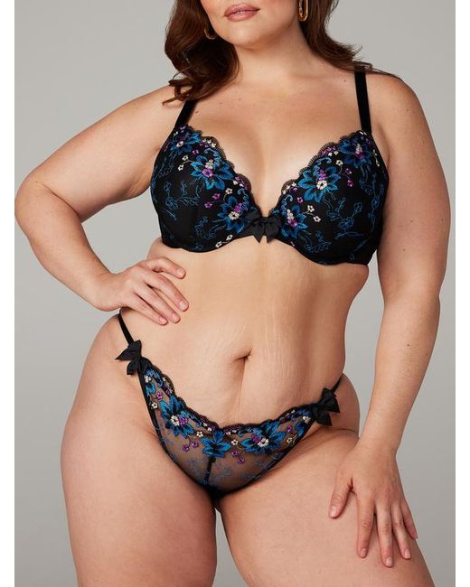 Savage X Black Wallflower String Bikini Knickers