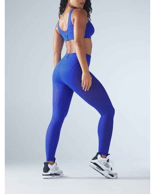 Savage X Blue Peak Performance High-waist X Mesh Legging