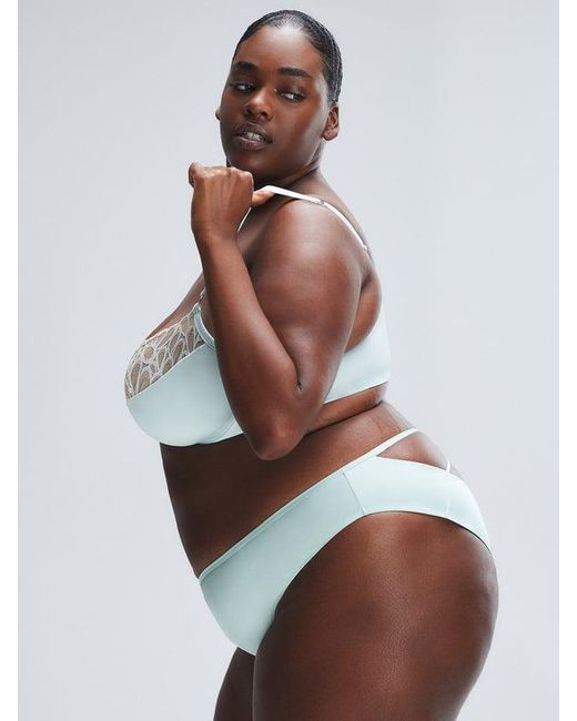 Savage X Blue Savage Not Sorry Open-back Strappy Brazilian Knickers