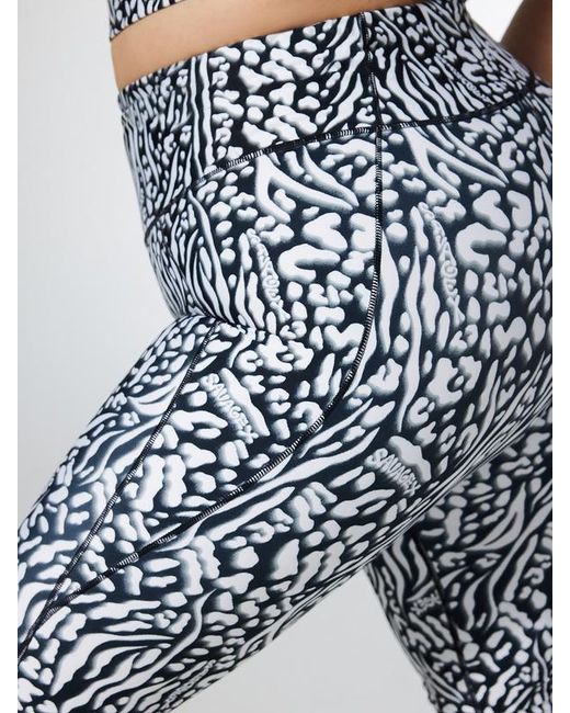 Savage X Blue Sky-hi Logo Patch Super High-waist Pocket Leggings