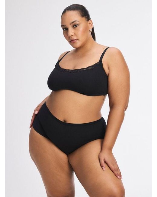 Savage X Black Cotton Essentials Brief Knickers