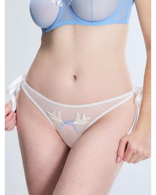 Savage X Blue Flirty & Wordy Bridal 2-piece Bikini Set