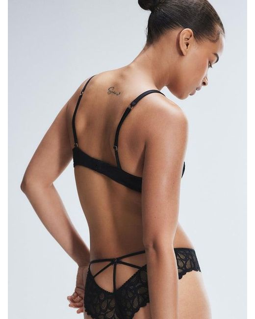 Savage X Green Savage Not Sorry Half-cup Plunge Bra With Lace