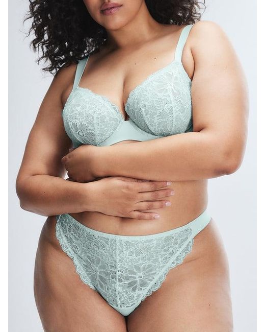 Savage X White Bold Lace Thong