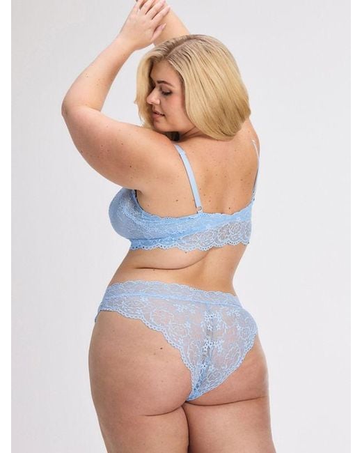 Savage X Blue Soft N' Savage Lace Bralette