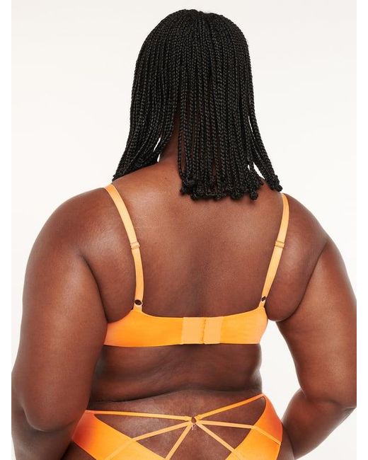Savage X Brown Savage Not Sorry Microfiber Low-cut Balconette Bra