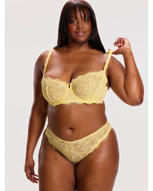 Savage X Green Romantic Corded Lace Unlined Balconette Bra