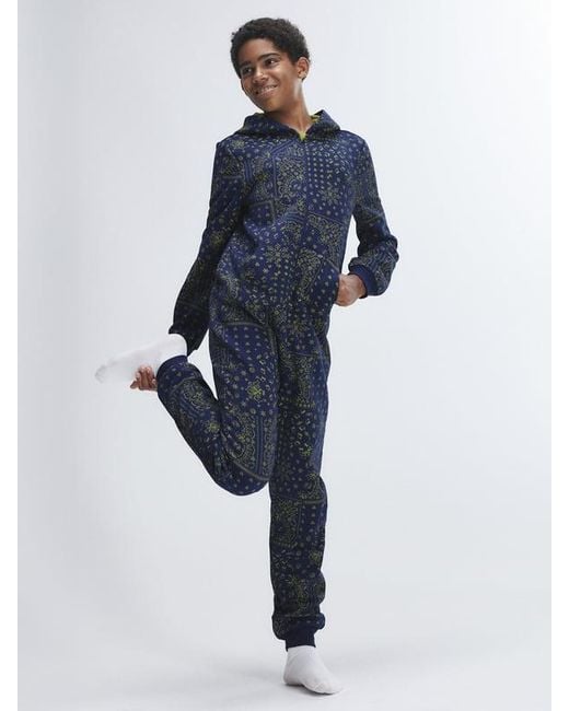 Savage X Blue Forever Savage Hooded Kids Onesie