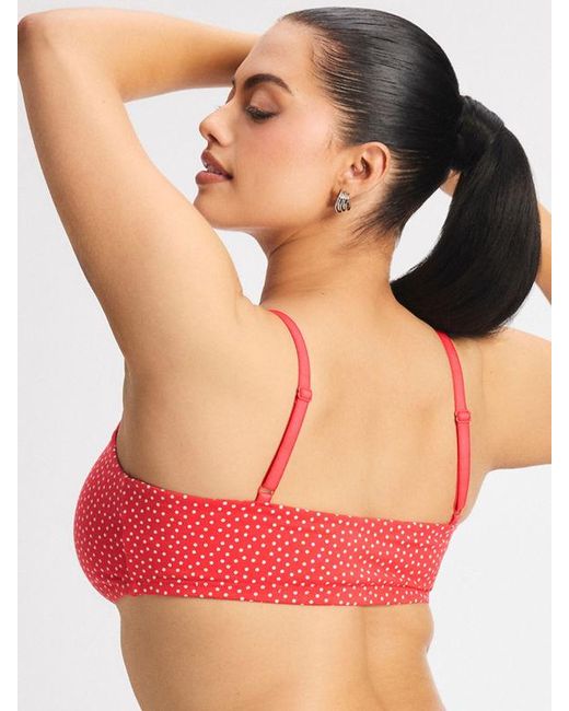 Savage X Red Cotton Essentials Scoop-neck Bralette
