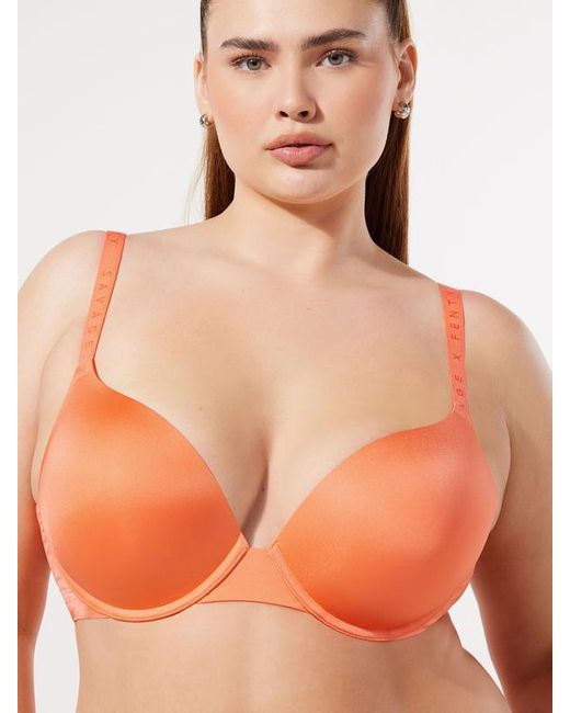 Savage X Orange New Microfiber Push-up Bra