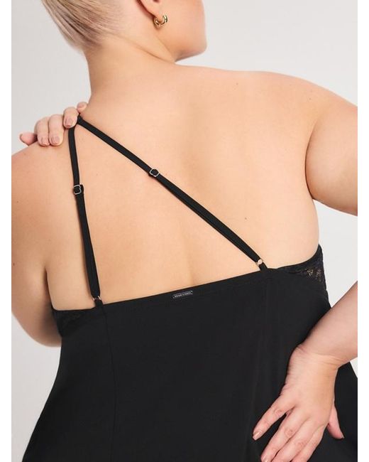 Savage X Black Lace Flow Slip Dress