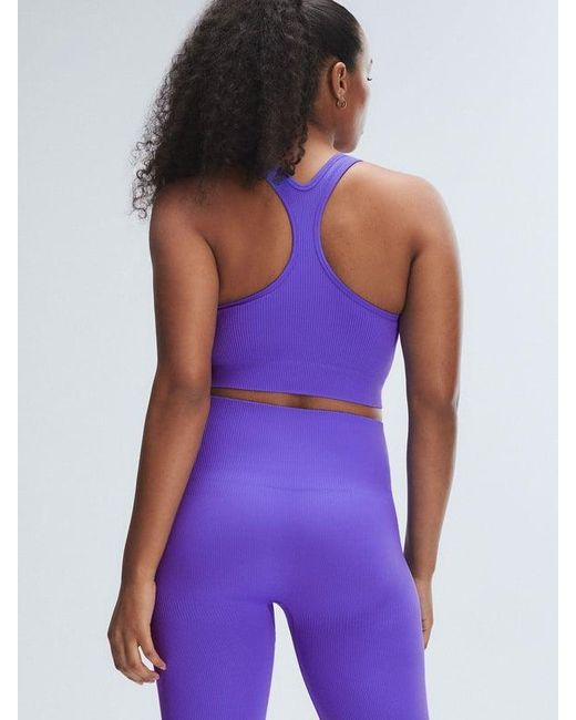 Savage X Blue Seamless Rib Sport High-waist Legging