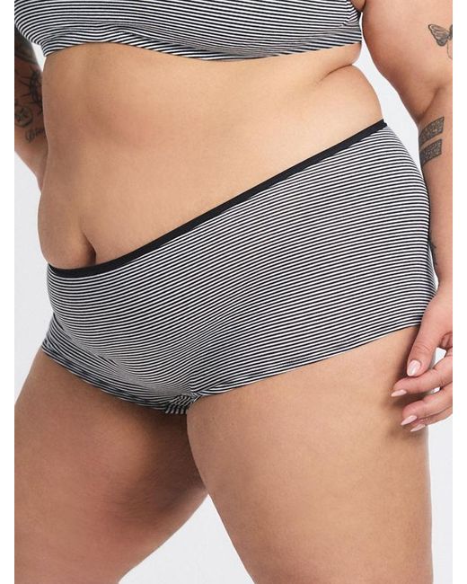 Savage X Gray Cotton Essentials Boy Short Knickers