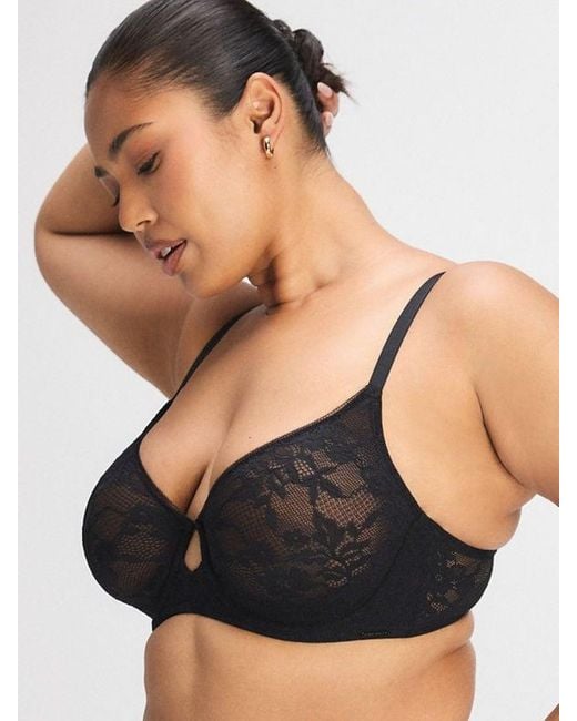 Savage X Black Luxe Lace Full Coverage Bra