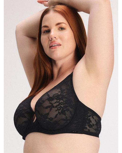 Savage X Black Luxe Lace Full Coverage Bra