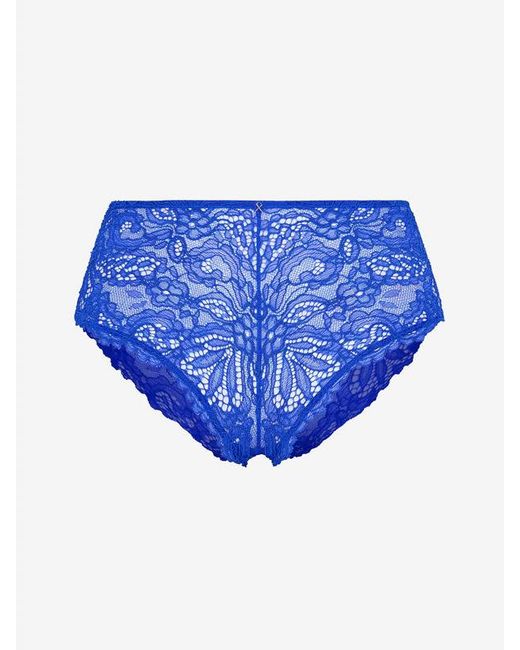 Savage X Blue Romantic Corded Lace Hipster Panty
