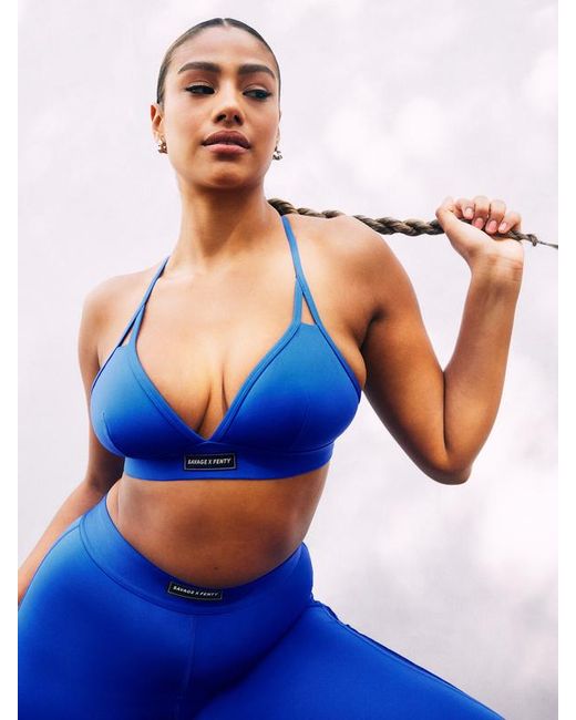 Savage X Blue Spotlight Low-impact Sports Bra