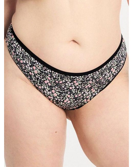 Savage X Gray Cotton Essentials Cheeky Knickers