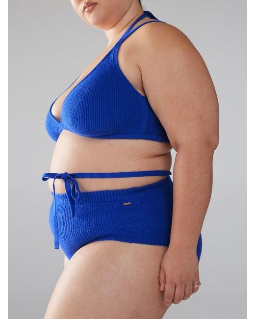 Savage X Blue Ms. Minx Knit Sleep Shorts