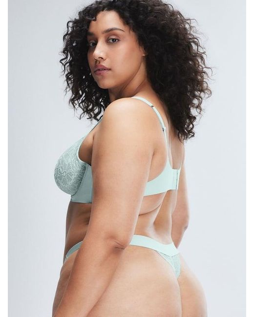 Savage X White Bold Lace Thong
