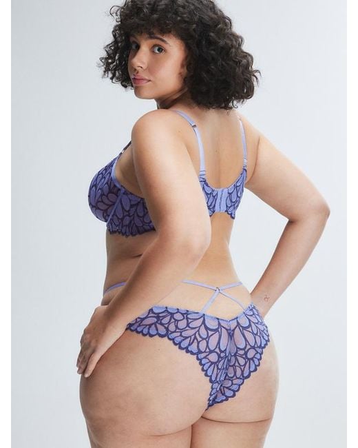 Savage X Blue Savage Not Sorry Unlined Lace Balconette Bra