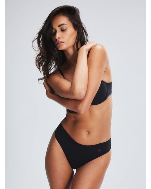 Savage X Black Cotton Essentials Classic Thong