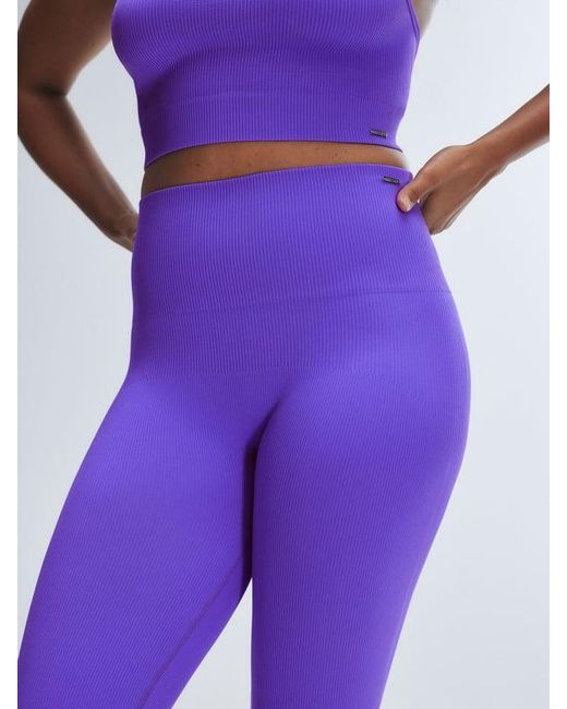 Savage X Blue Seamless Rib Sport High-waist Legging