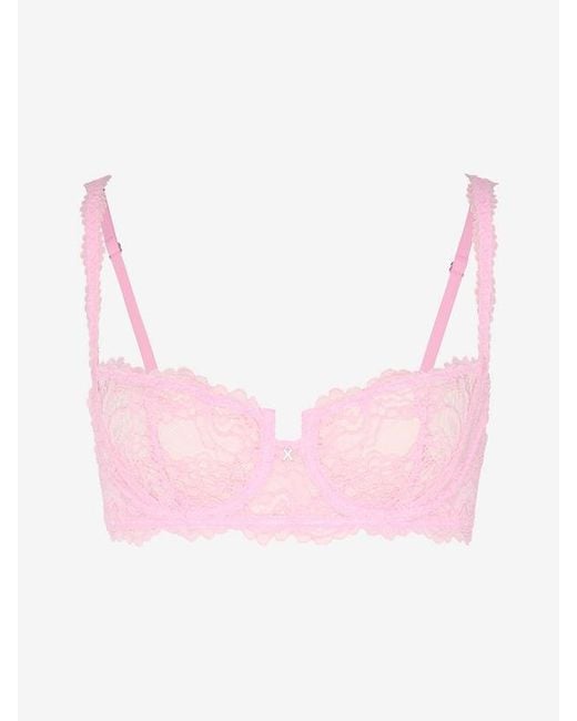 Savage X Natural Romantic Corded Lace Unlined Balconette Bra
