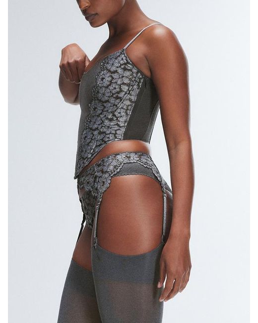 Savage X Gray Playdate Lace Corset