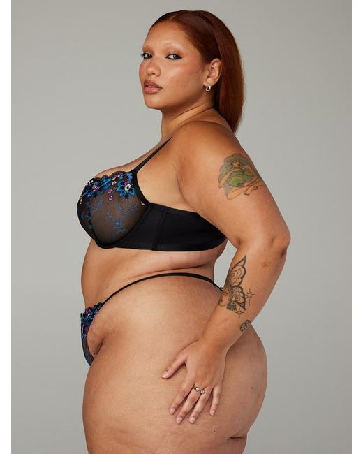 Savage X Blue Wallflower Unlined Balconette Bra