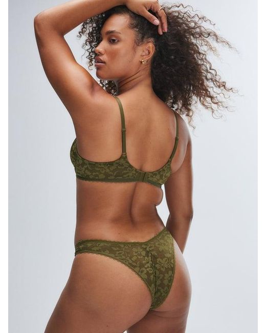 Savage X Green Lavish Lace Unlined Plunge Bra