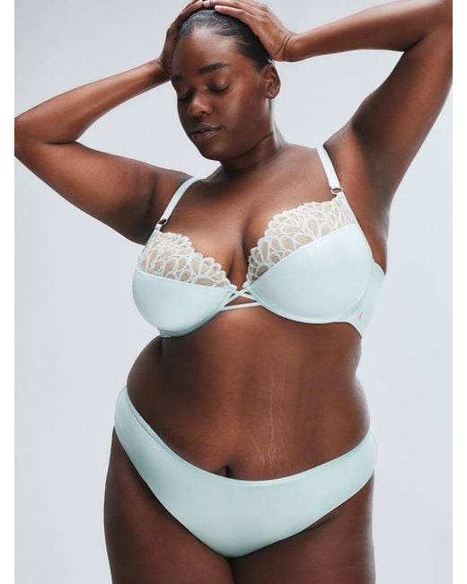 Savage X Blue Savage Not Sorry Open-back Strappy Brazilian Knickers