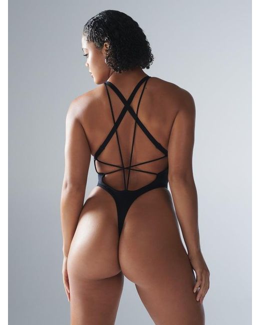 Savage X Blue Curve Alert Bodysuit